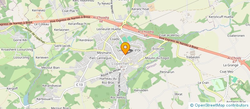 localisation de l'entreprise SARL GUIZYK  LOPERHET