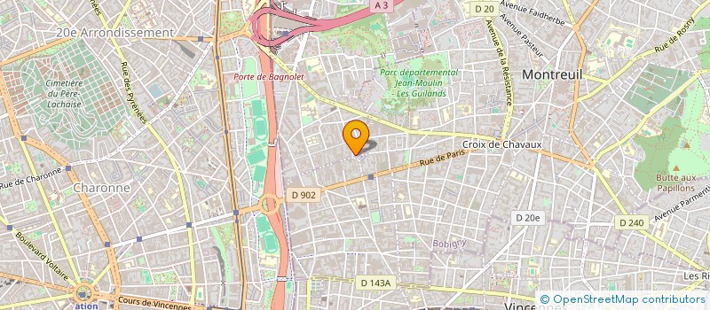 localisation de l'entreprise SARL GUL à BAGNOLET