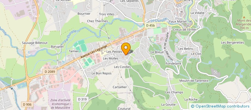 localisation de l'entreprise SARL GUNAY  THIERS