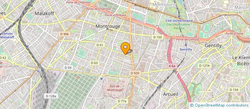 localisation de l'entreprise SARL GUTENBERG 2000 à MONTROUGE