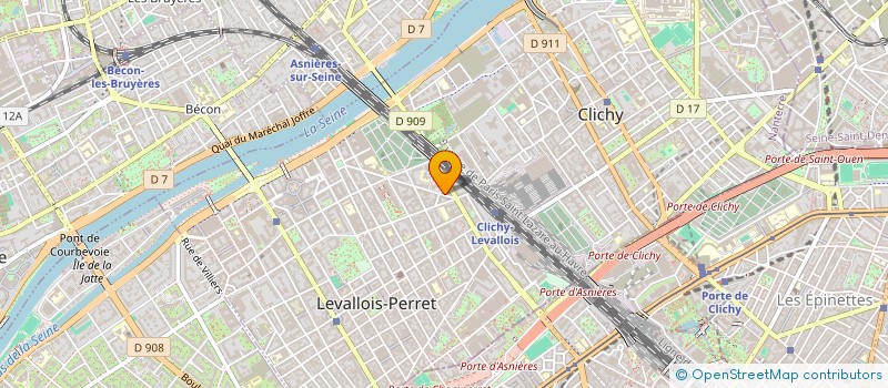 localisation de l'entreprise SARL GUTENBERG à LEVALLOIS-PERRET
