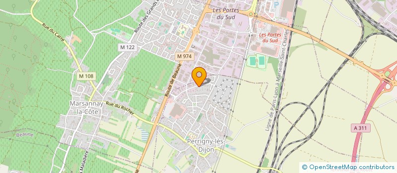 localisation de l'entreprise SARL GUTIERREZ à PERRIGNY-LES-DIJON