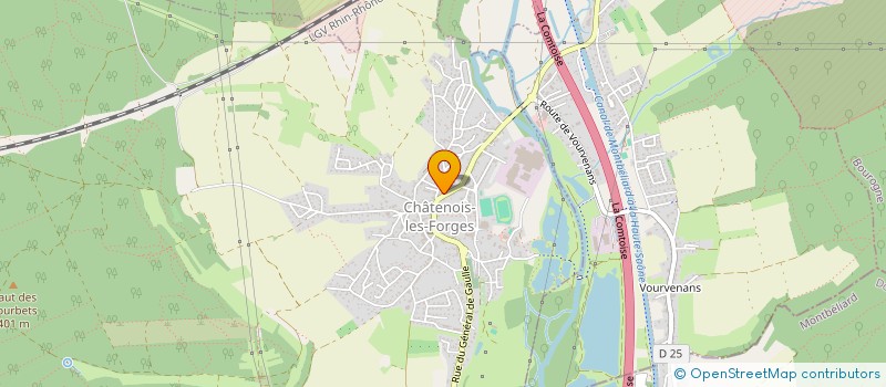 localisation de l'entreprise SARL GUY LANCETTI à CHATENOIS-LES-FORGES