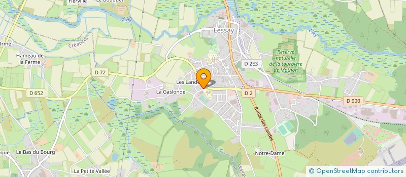 localisation de l'entreprise SARL GUY LEBRETON  LESSAY