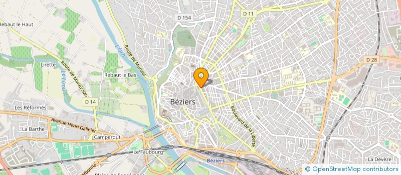 localisation de l'entreprise SARL GUY RODELLA PROMOTION  BEZIERS