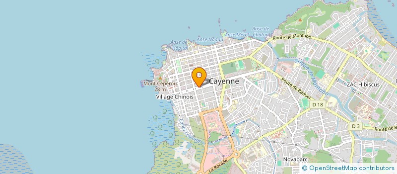 localisation de l'entreprise SARL GUYANE DIETETIQUE à CAYENNE