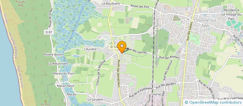 localisation de l'entreprise SARL GUYOT à LES SABLES D'OLONNE