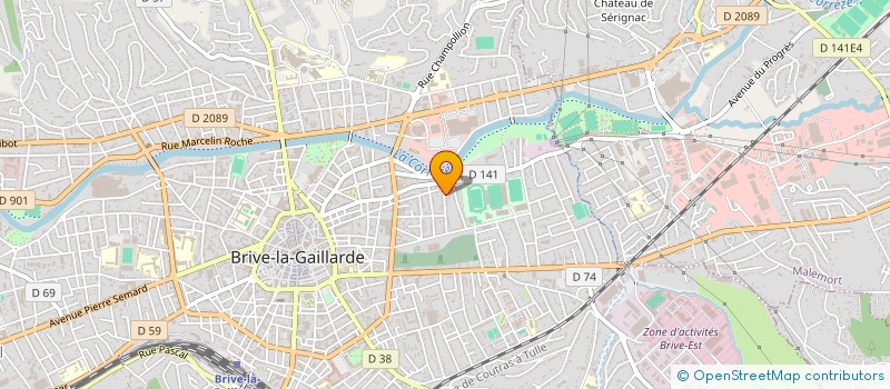 localisation de l'entreprise SARL GYM STAR à BRIVE-LA-GAILLARDE