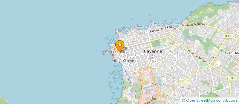 localisation de l'entreprise SARL H.A. LES DESSUS DESSOUS à CAYENNE
