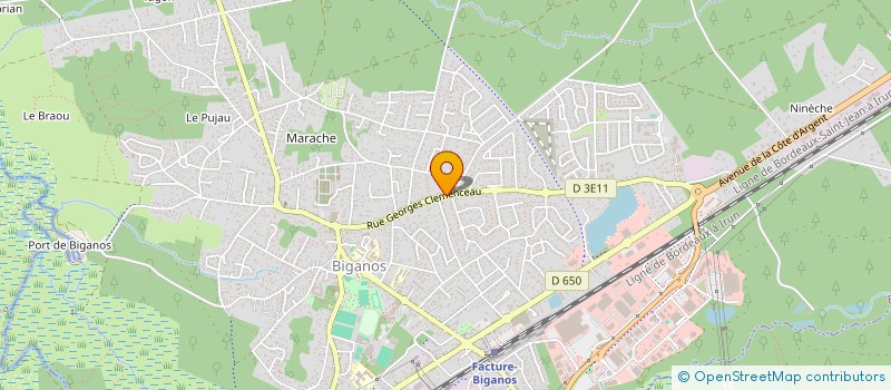 localisation de l'entreprise SARL H B C CONSTRUCTIONS RENOVATIONS  BIGANOS