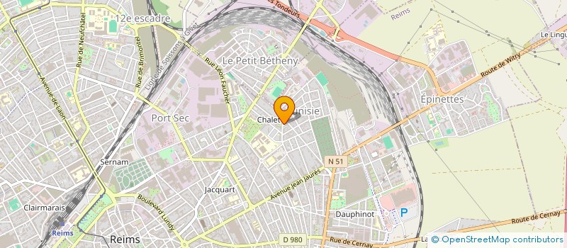 localisation de l'entreprise SARL H.B.M. EXPRESS  REIMS