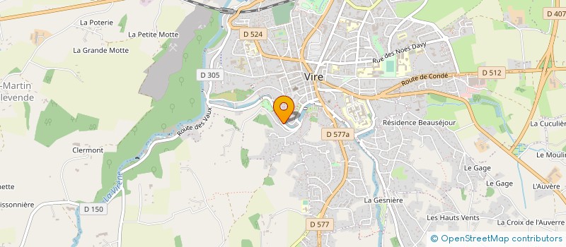 localisation de l'entreprise SARL H D B PEINTURE à VIRE-NORMANDIE