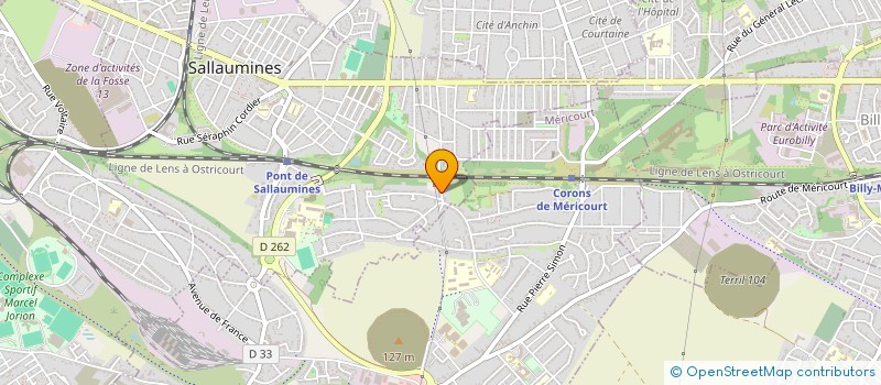 localisation de l'entreprise SARL H ET F à SALLAUMINES