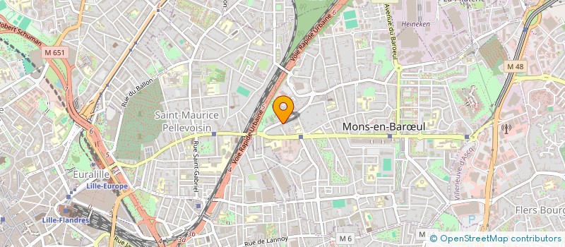 localisation de l'entreprise SARL H ET S IMMOBILIER  MONS-EN-BARUL