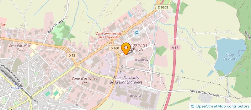localisation de l'entreprise SARL H.G.F. à CHOLET
