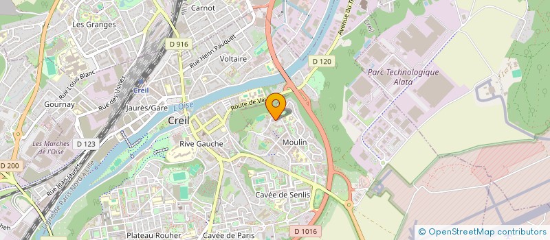 localisation de l'entreprise SARL H.L. DISTRIBUTION  CREIL