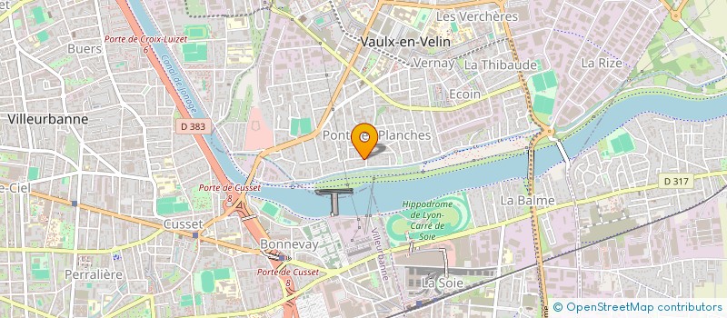 localisation de l'entreprise SARL H M  VAULX-EN-VELIN