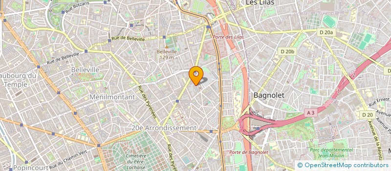 localisation de l'entreprise SARL H.S.P.ALICE à PARIS