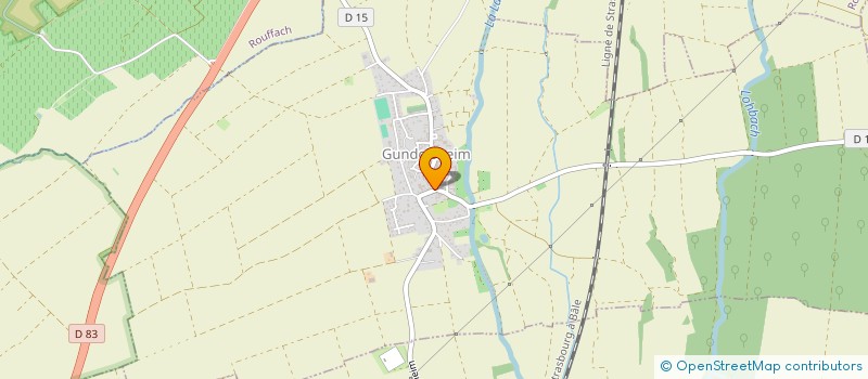 localisation de l'entreprise SARL H.W.  GUNDOLSHEIM