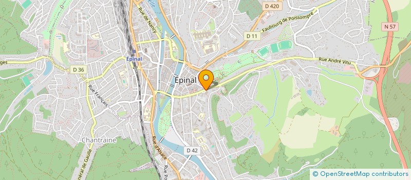 localisation de l'entreprise SARL H & Z à EPINAL