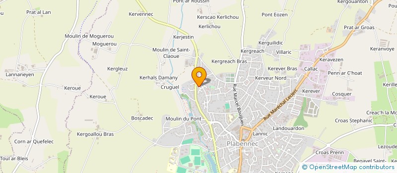 localisation de l'entreprise SARL HABASQUE STEPHANE  PLABENNEC