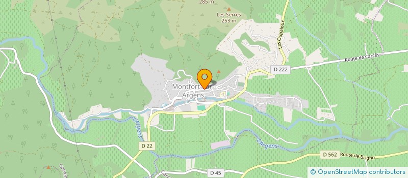 localisation de l'entreprise SARL HABITAT PROVENCAL à MONTFORT-SUR-ARGENS