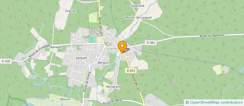 localisation de l'entreprise SARL HABITAT SERVICE  VIELLE-ST-GIRONS