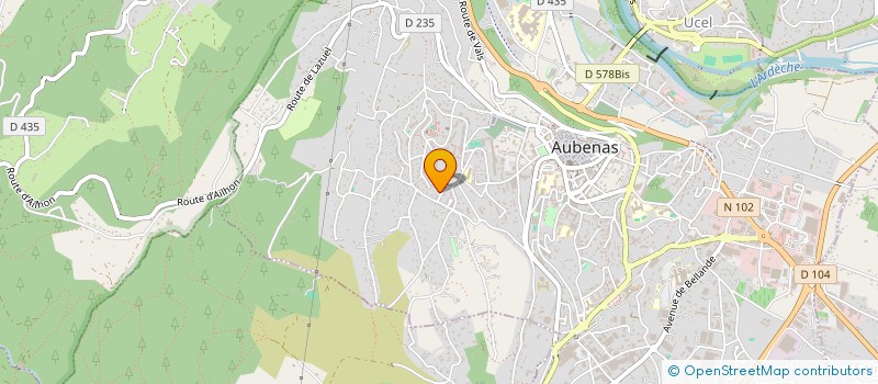 localisation de l'entreprise SARL HACHIKDJIAN PERE ET FILS à AUBENAS