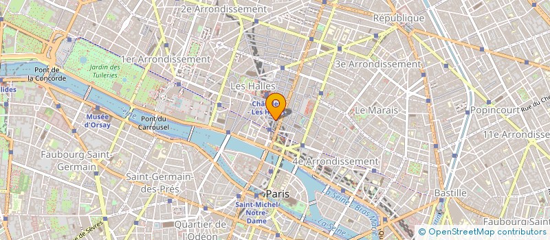 localisation de l'entreprise SARL HALLES NEGOCES  PARIS