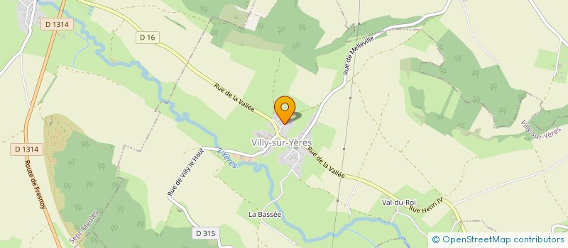 localisation de l'entreprise SARL HALLIER ET FILS à VILLY-SUR-YERES
