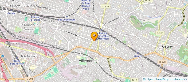 localisation de l'entreprise SARL HAMMAD BATIMENT à VILLEMOMBLE