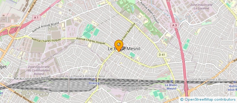 localisation de l'entreprise SARL HAMZA à LE BLANC-MESNIL