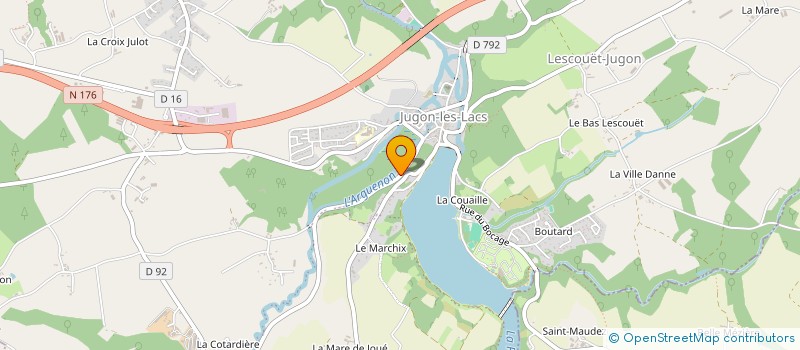 localisation de l'entreprise SARL HAQUIN MICHEL à JUGON-LES-LACS
