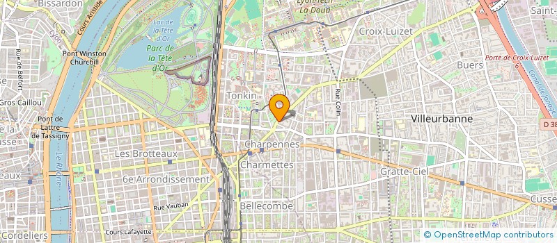 localisation de l'entreprise SARL HAREGE  VILLEURBANNE