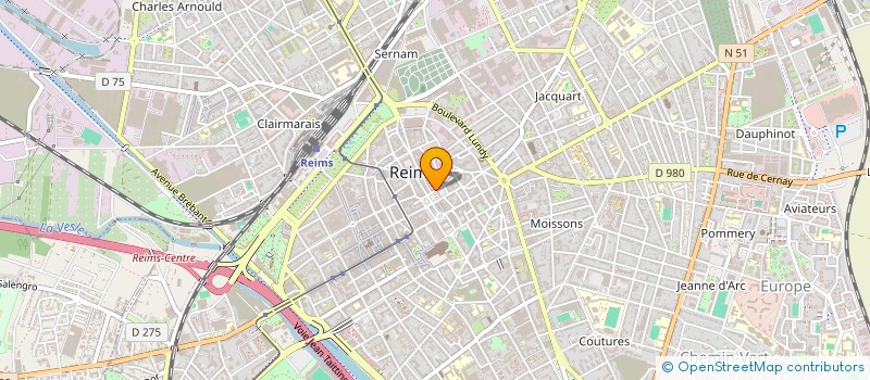 localisation de l'entreprise SARL HARMONIE BEAUTE à REIMS