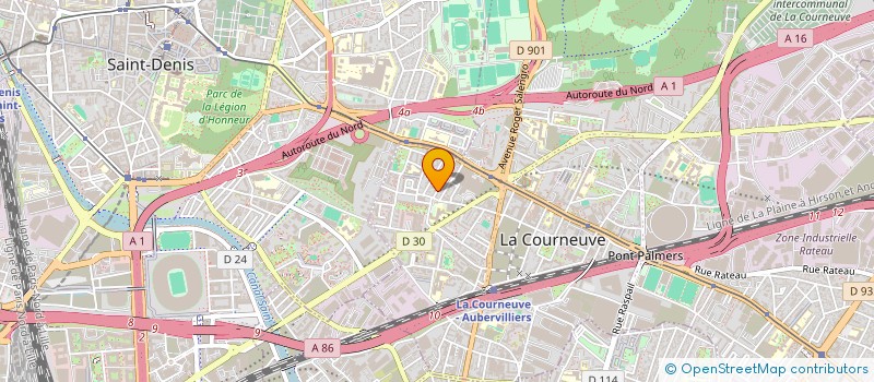 localisation de l'entreprise SARL HASRET à LA COURNEUVE
