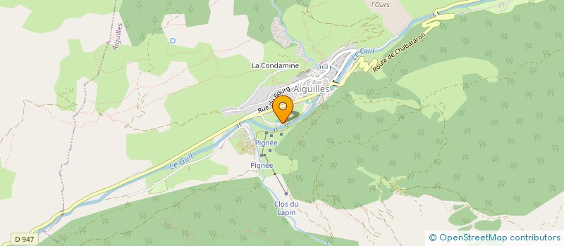 localisation de l'entreprise SARL HAUTES ALPES RESTAURATION à AIGUILLES