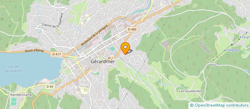 localisation de l'entreprise SARL HAUTES VOSGES SECURITE  GERARDMER