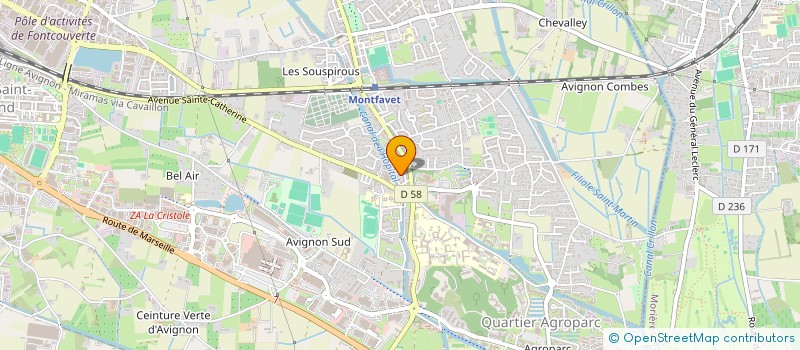 localisation de l'entreprise SARL HB BATIMENT SOLEIL  AVIGNON