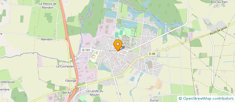 localisation de l'entreprise SARL HBG  CREVIN