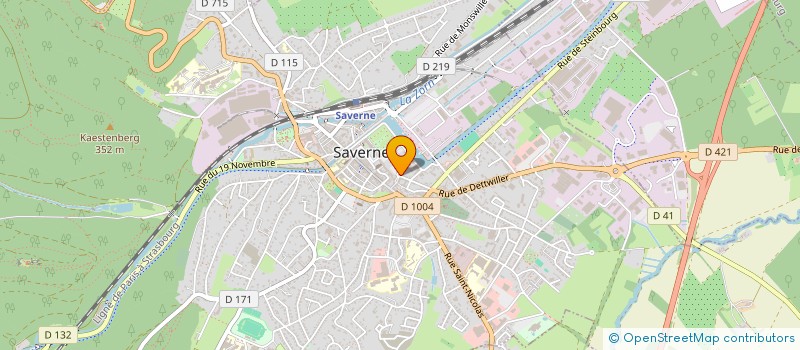 localisation de l'entreprise SARL HCA  SAVERNE