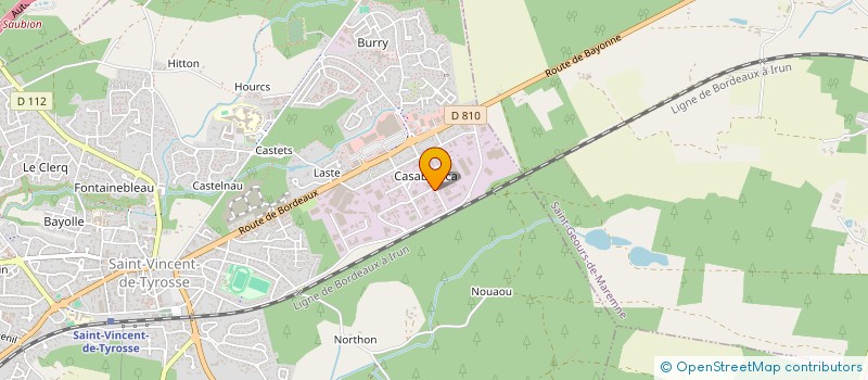 localisation de l'entreprise SARL HCP HABITAT CONCEPT PROMOTION  SAINT-VINCENT-DE-TYROSSE