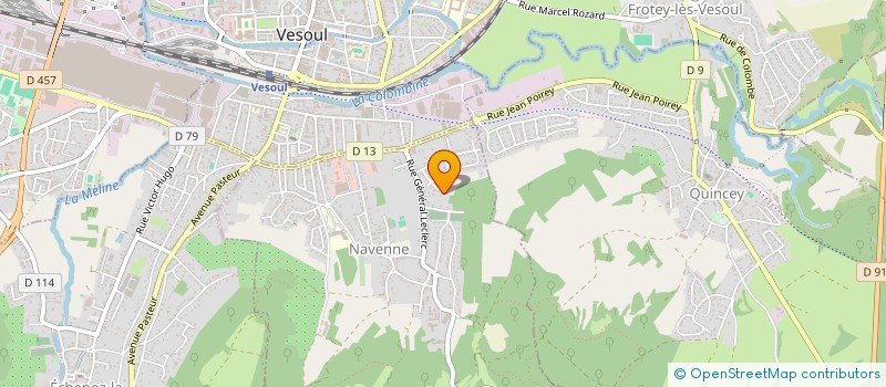 localisation de l'entreprise SARL HD FINANCES  VESOUL