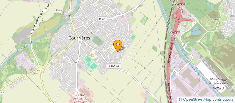 localisation de l'entreprise SARL HDT  COURRIERES