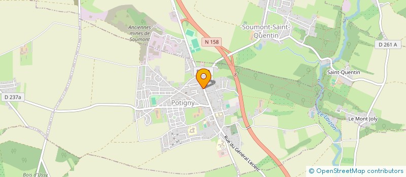 localisation de l'entreprise SARL HELAINE ET FOSSEY à POTIGNY