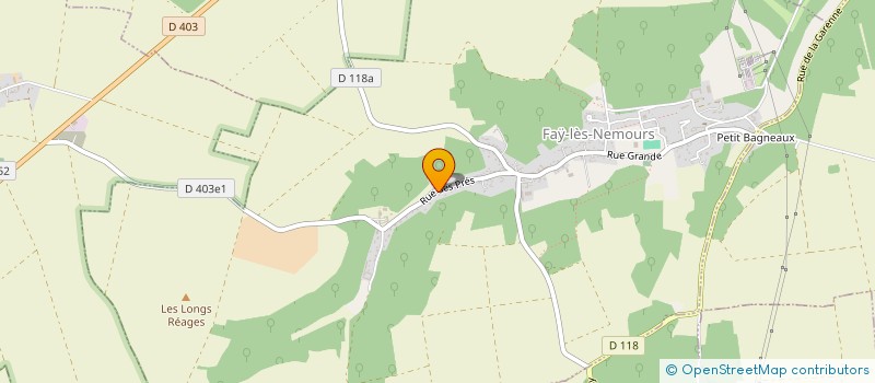 localisation de l'entreprise SARL HELENE BRIDET à FAY-LES-NEMOURS