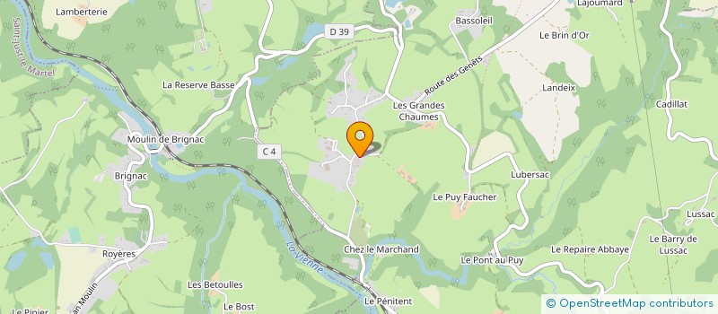 localisation de l'entreprise SARL HELENE SOLEIL  SAINT-LEONARD-DE-NOBLAT