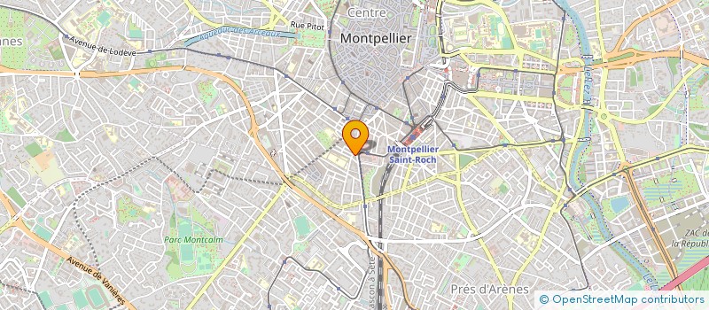 localisation de l'entreprise SARL HELIANTHE COIFFURE à MONTPELLIER