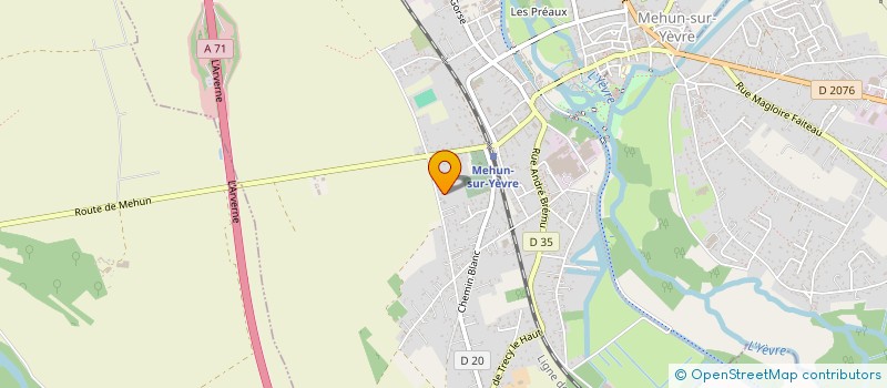 localisation de l'entreprise SARL HELICOPT'AIR 18 à MEHUN-SUR-YEVRE