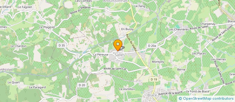 localisation de l'entreprise SARL HELIO  SALLES-ARBUISSONNAS-EN-BEAUJOLAIS